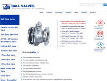 Tablet Screenshot of 1ballvalve.com